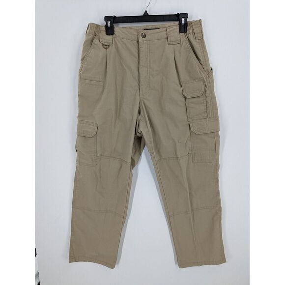 Men's 5.11 Tactical Series TACLITE PRO RIPSTOP CARGO PANTS, Khaki, Size 34/30 - Picture 1 of 7